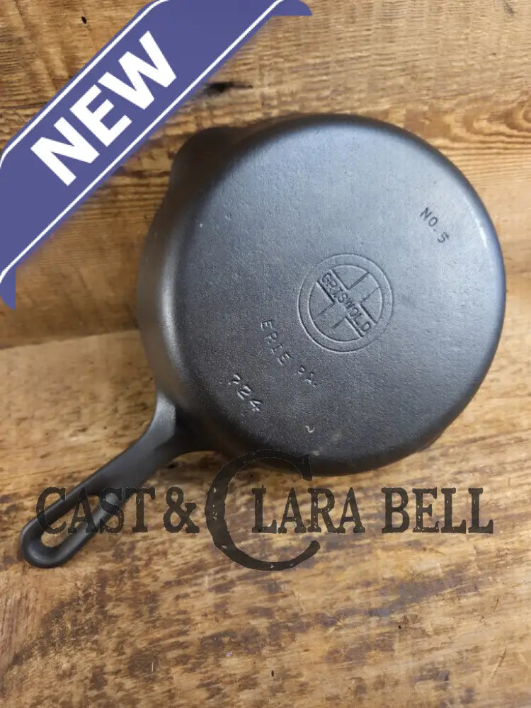 1940βs Griswold No. 3 Cast Iron Egg Skillet with Small Block Logo 709 Skillet
