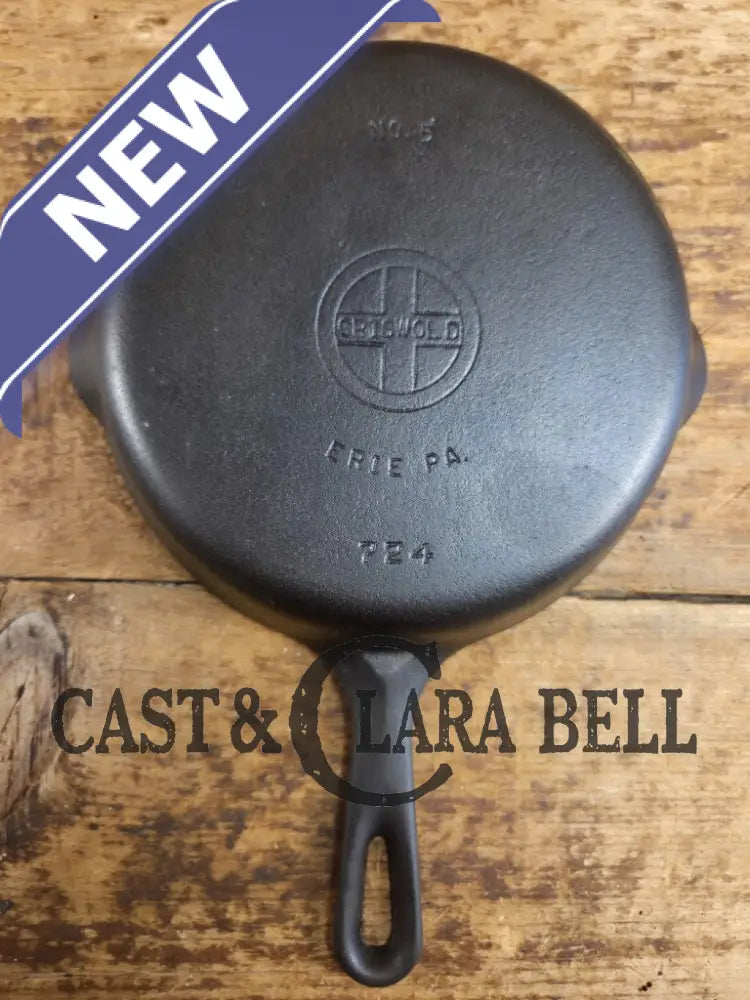 1940βs Griswold No. 3 Cast Iron Egg Skillet with Small Block Logo 709 Skillet