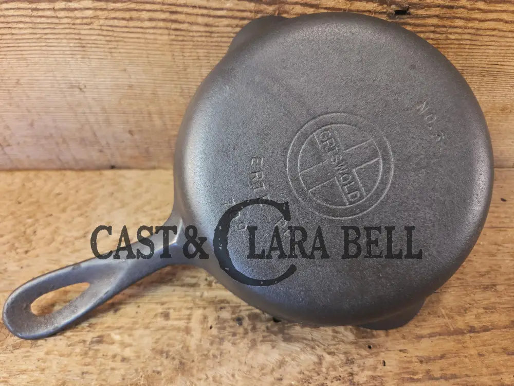 1940’s Griswold No. 3 Cast Iron Egg Skillet with Small Block Logo 709 Skillet