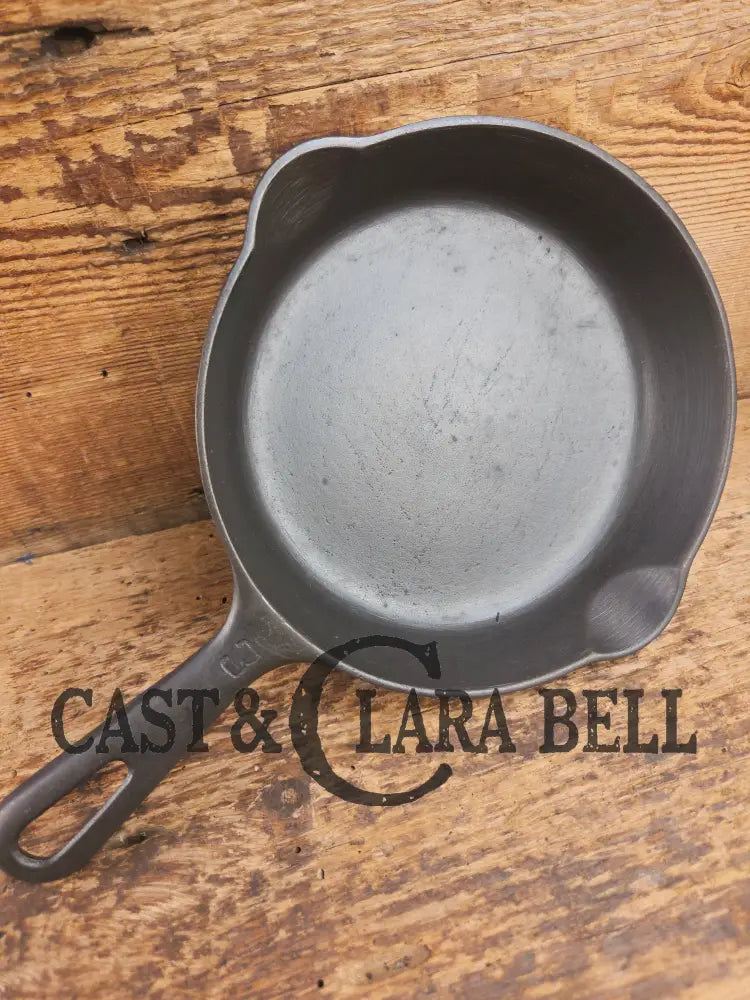 1940’s Griswold No. 3 Cast Iron Egg Skillet with Small Block Logo 709 J Skillet