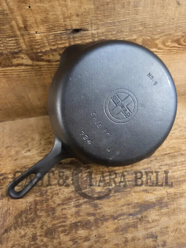 1940βs Griswold No. 3 Cast Iron Egg Skillet with Small Block Logo 709 Skillet