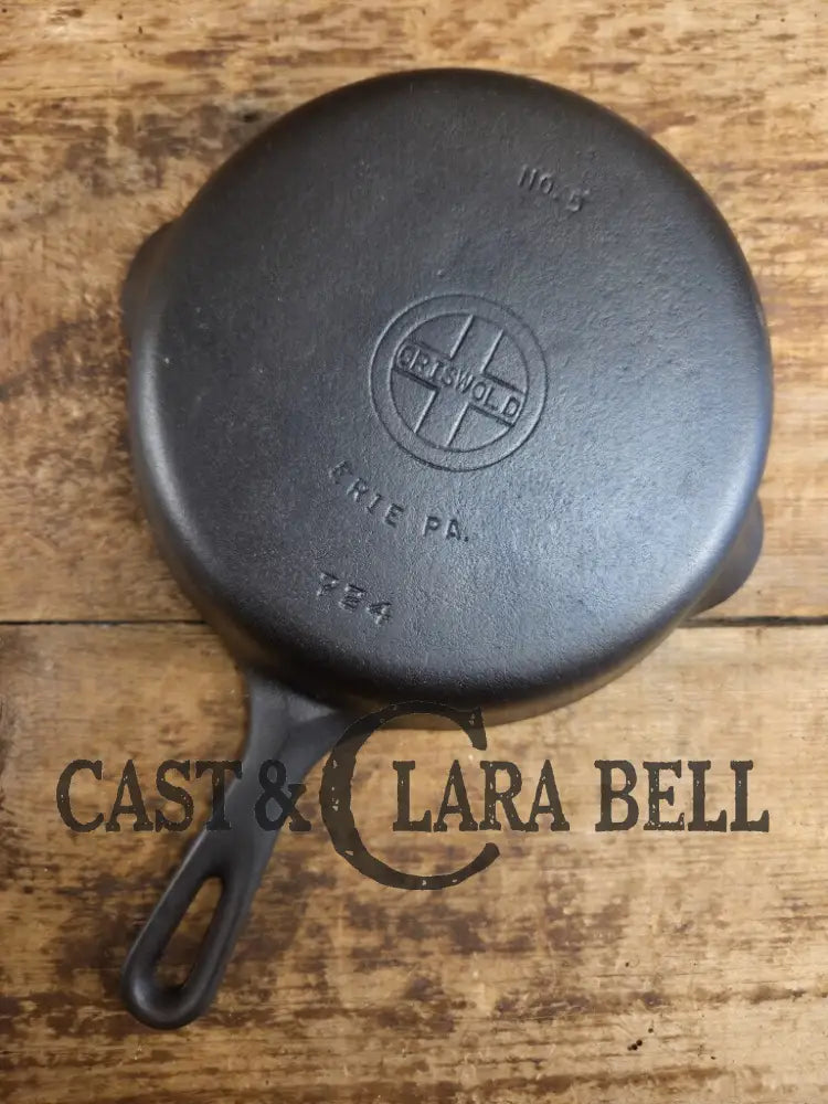 1940’s Griswold No. 3 Cast Iron Egg Skillet with Small Block Logo 709 Skillet