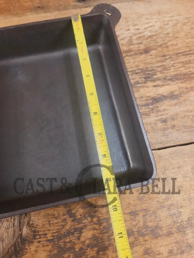 1940βs Griswold No. 768 Square-Fry Skillet with Small Block Logo Erie PA βEβ Skillet