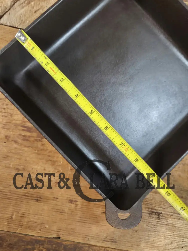 1940βs Griswold No. 768 Square-Fry Skillet with Small Block Logo Erie PA βEβ Skillet