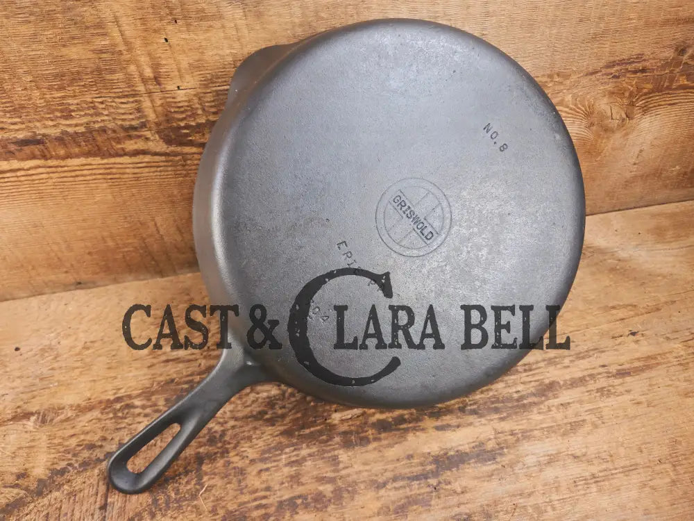 1940’s Griswold No. 8 Cast Iron Skillet with Small Block Logo 704 F Skillet