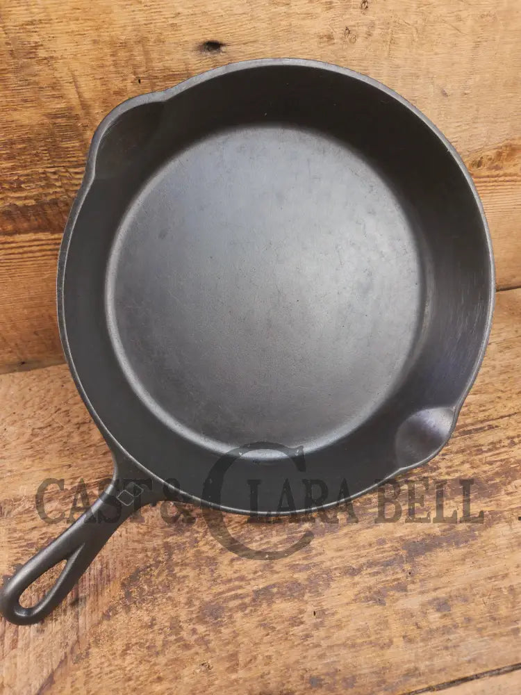 1940’s Griswold No. 8 Cast Iron Skillet with Small Block Logo and Smooth Bottom 704 D. - Skillet