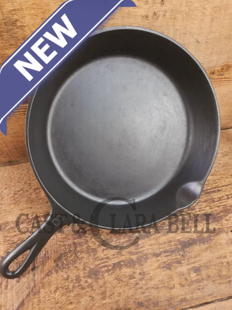 1940’s Griswold No. 8 Cast Iron Skillet with Small Block Logo and Smooth Bottom 704 D. - Skillet