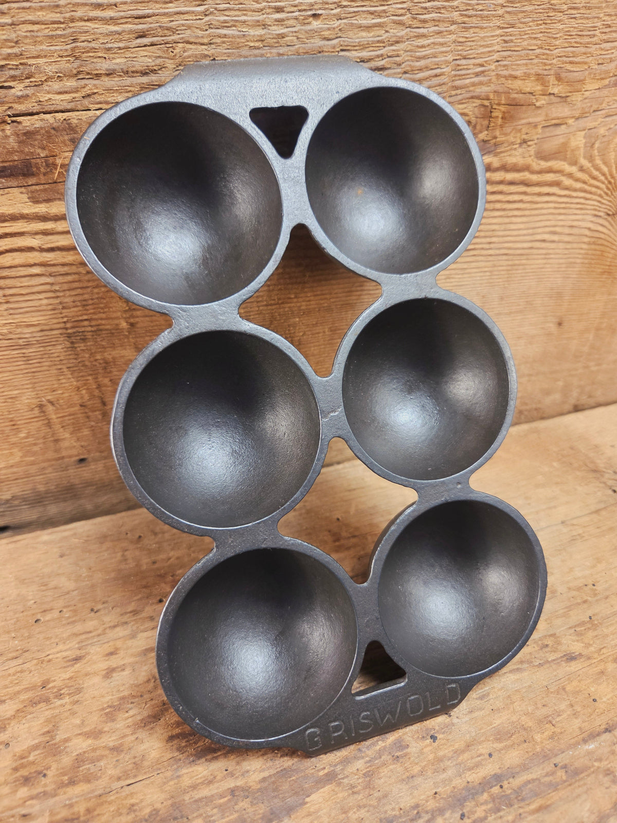 Rare! Fully Marked Griswold #19 Brownie Cake Pan 6 cup Erie PA USA. No. 966 - Bakeware