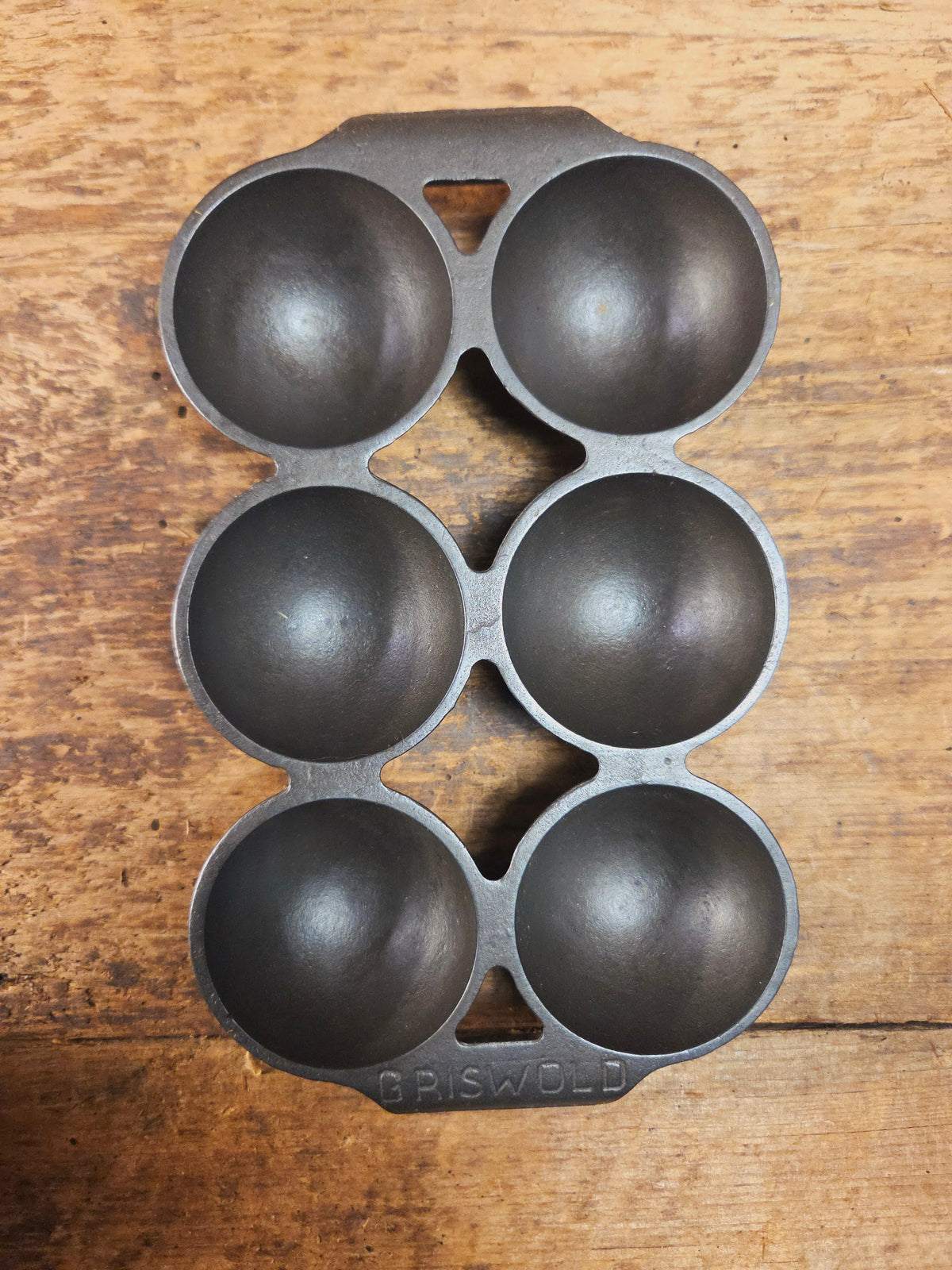 Rare! Fully Marked Griswold #19 Brownie Cake Pan 6 cup Erie PA USA. No. 966 - Bakeware