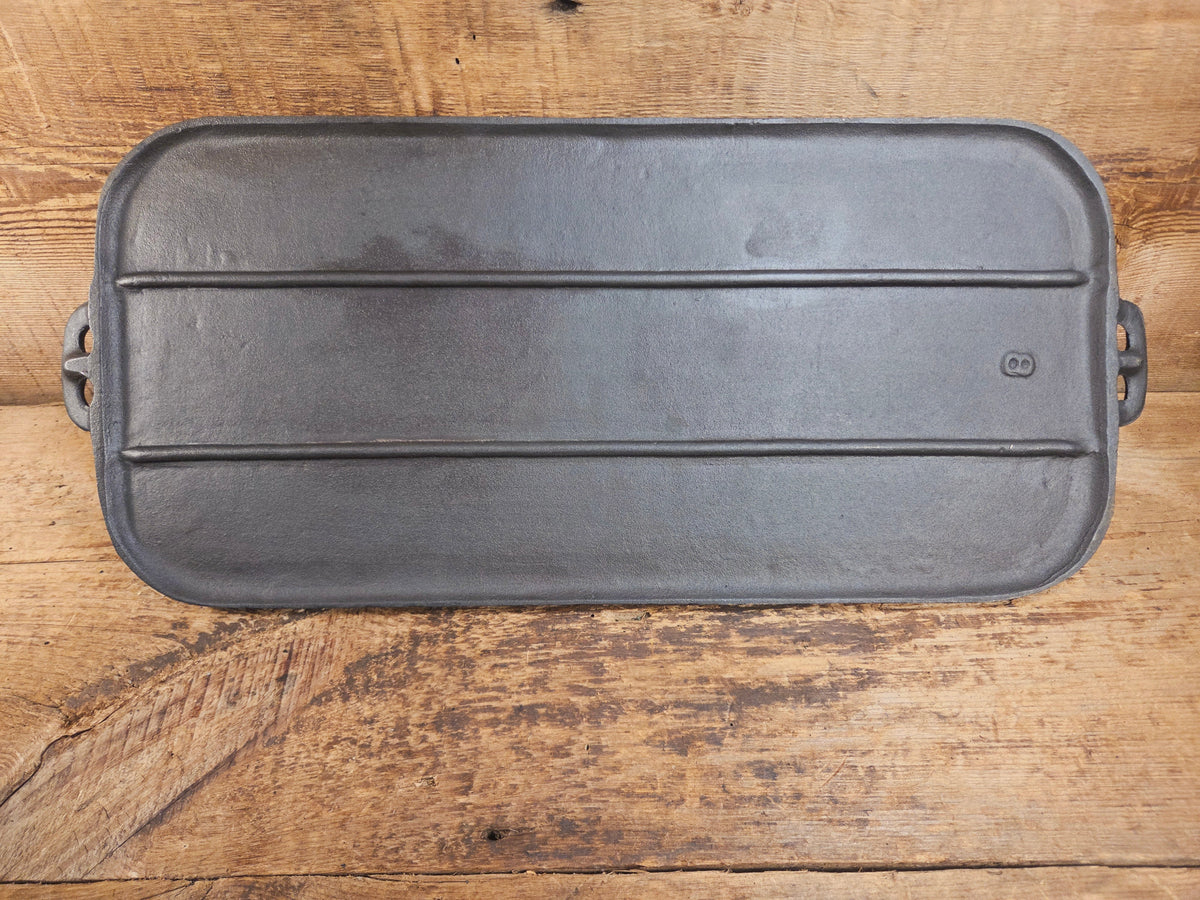 BSR Birmingham Stove and Range #8 Raised Number Cast Iron Griddle. Perfect camp griddle! Griddle