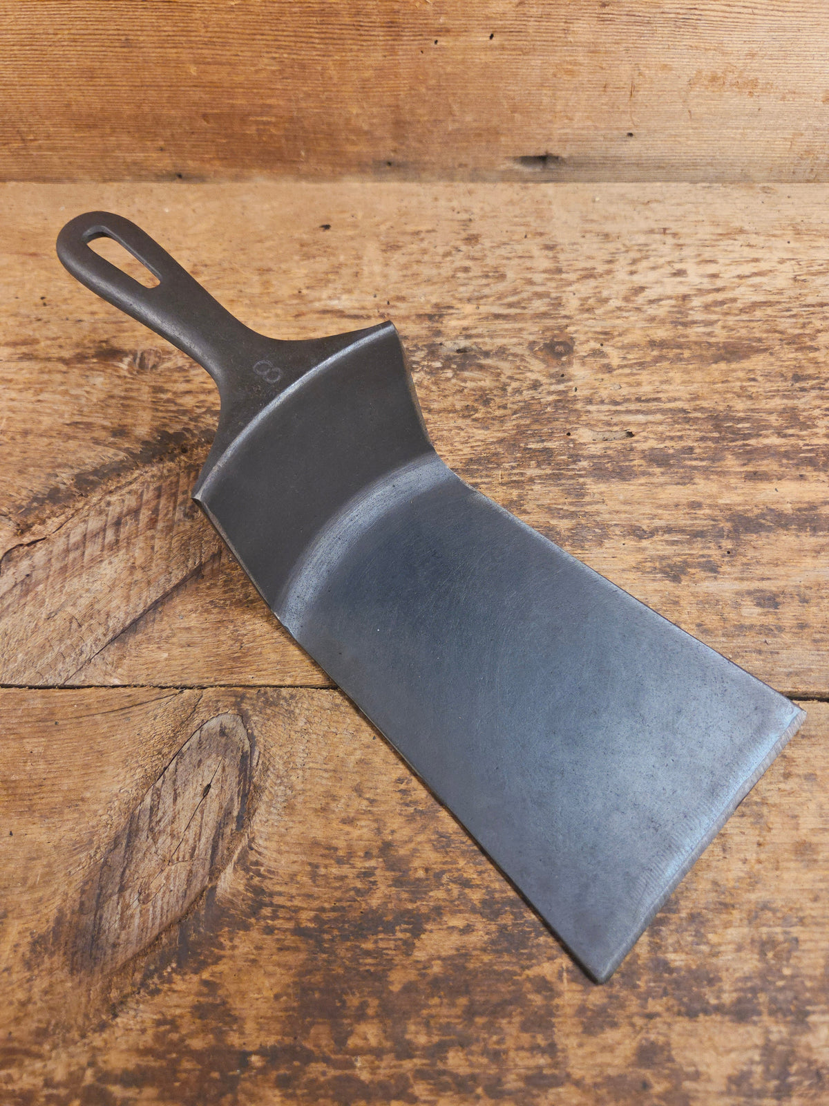 Custom one of a kind Repurposed Spatula. Made from 1940’s Era Wagner #8 DEEP Chicken Fryer. Awesome for the home