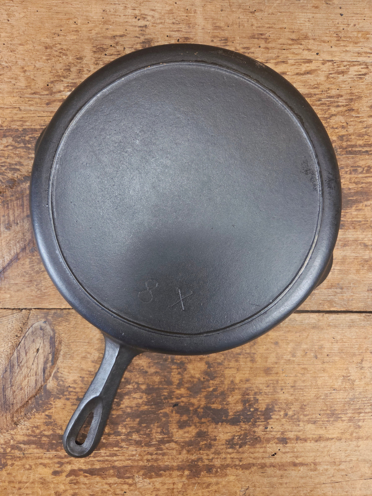 The Classic 8! 1940’s early Hand Scribed Birmingham Stove & Range Red Mountain Series #8X Skillet - Skillet