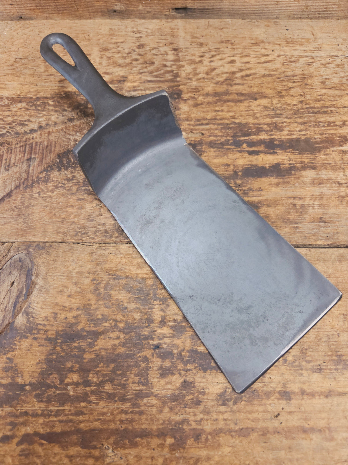 Custom made Birmingham S&R Cast Iron Skillet Spatula. Reclaimed from an early Hand Scribed BSR Red Mountain #9 cast