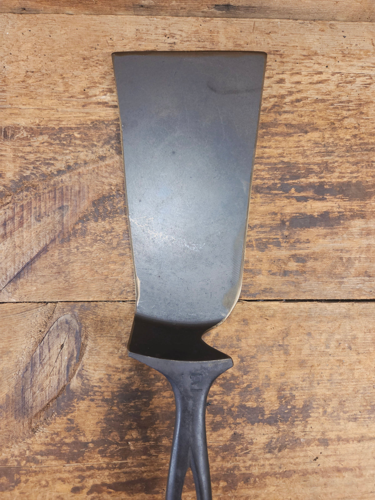 Huge Repurposed Griswold Small Block #12 cast iron spatula. One of a kind and ready to grill! SC24 - Spatula