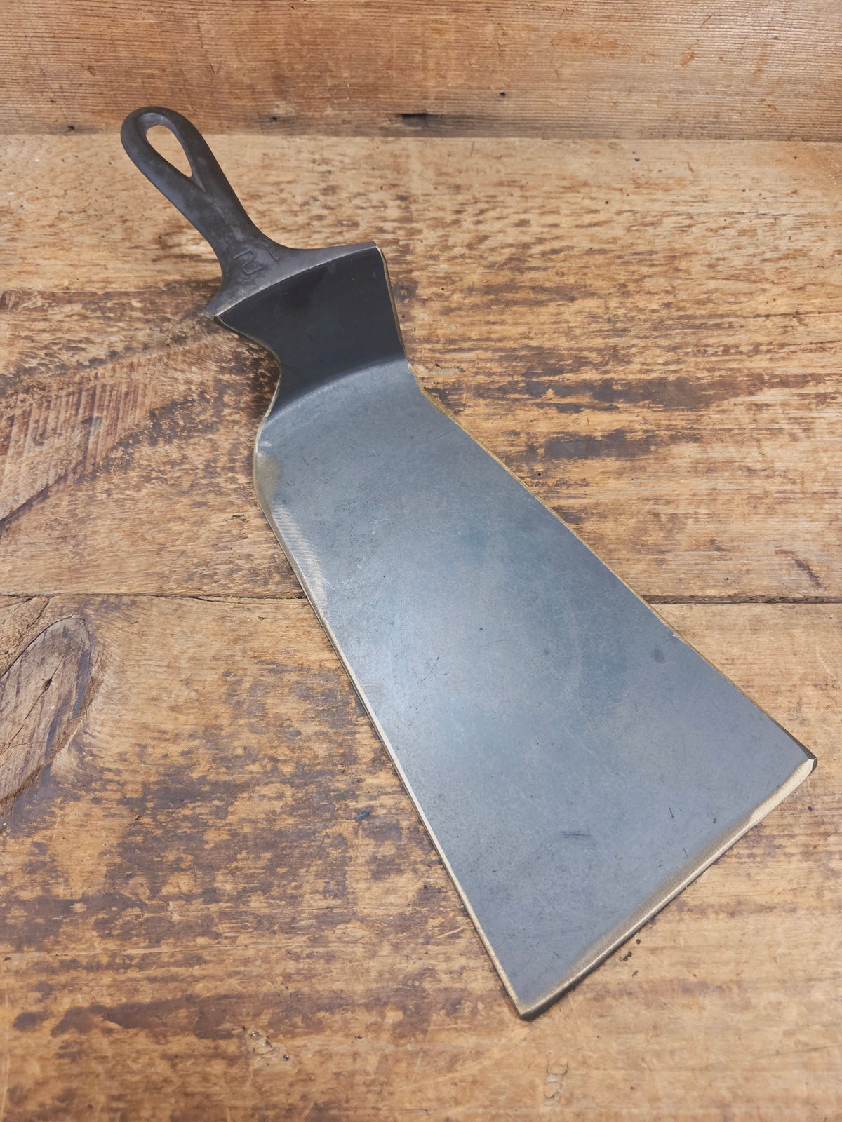 Huge Repurposed Griswold Small Block #12 cast iron spatula. One of a kind and ready to grill! SC24 - Spatula
