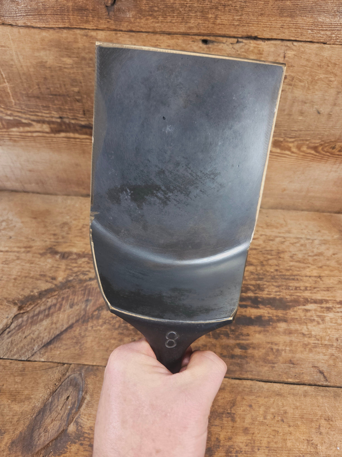 The BURGER Flipper! Custom Repurposed Spatula. Made from a Wagner #8 DEEP Chicken Fryer. Awesome for the home griller!