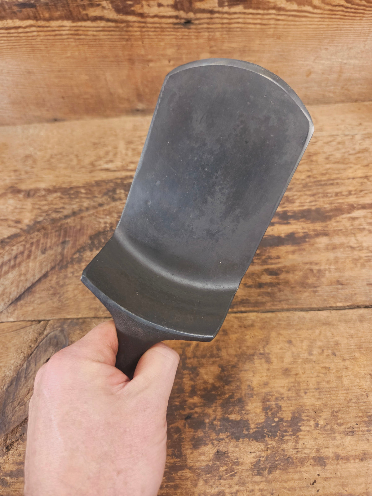 Custom made one of a kind vintage Lodge 5SK 1 repurposed spatula. Turned an ordinary cracked skillet into a grill