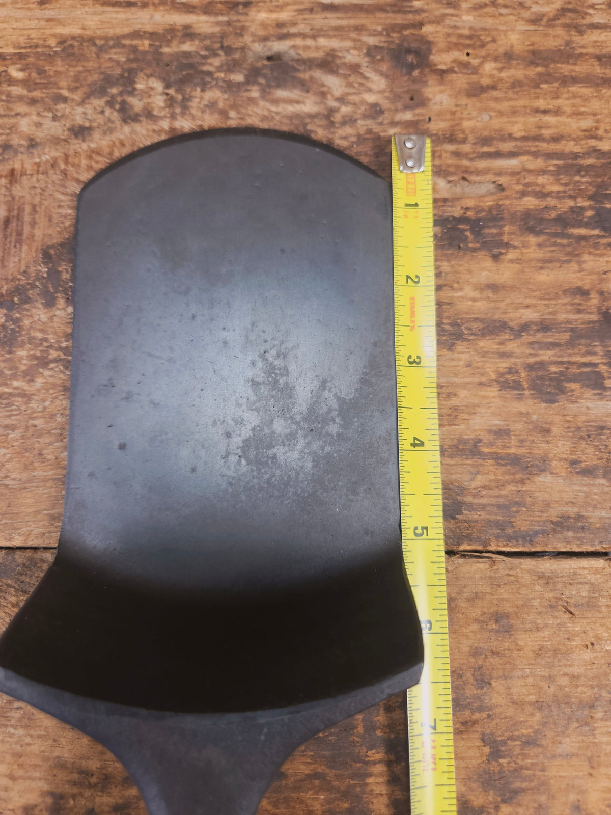 Custom made one of a kind vintage Lodge 5SK 1 repurposed spatula. Turned an ordinary cracked skillet into a grill