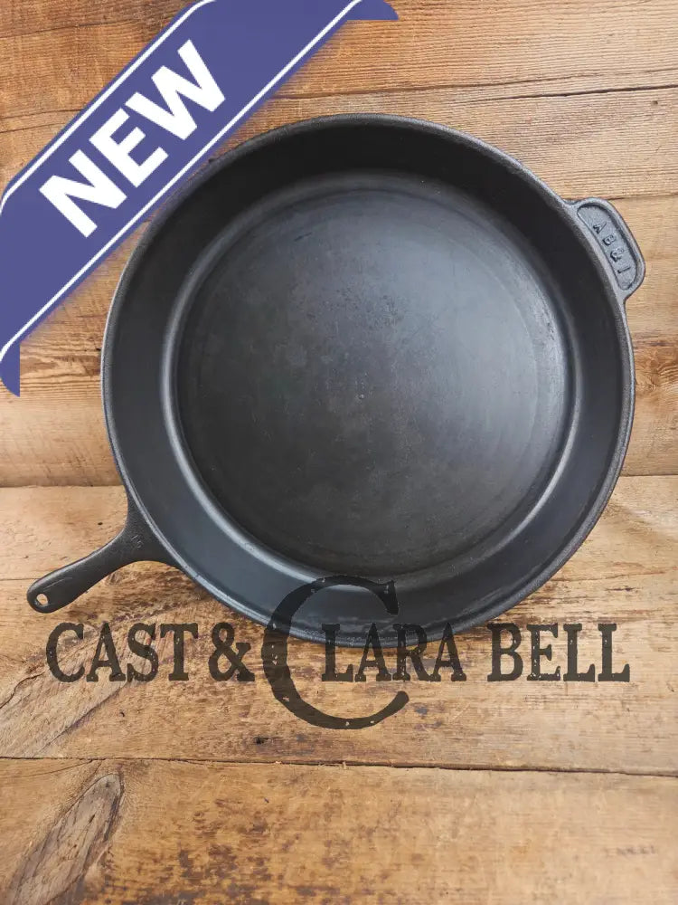 A #15 Skillet exists?? California based AB&I early 1900βs custom made milled bottom #15 skillet. One of the biggest you