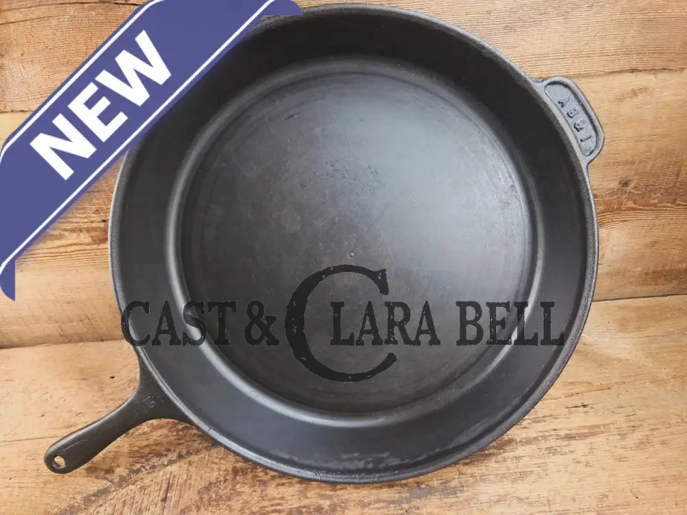 A #15 Skillet exists?? California based AB&I early 1900βs custom made milled bottom #15 skillet. One of the biggest you