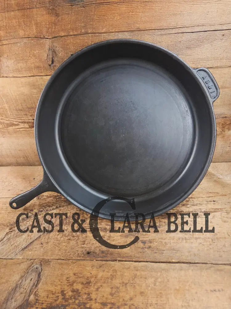 A #15 Skillet exists?? California based AB&I early 1900’s custom made milled bottom #15 skillet. One of the biggest you