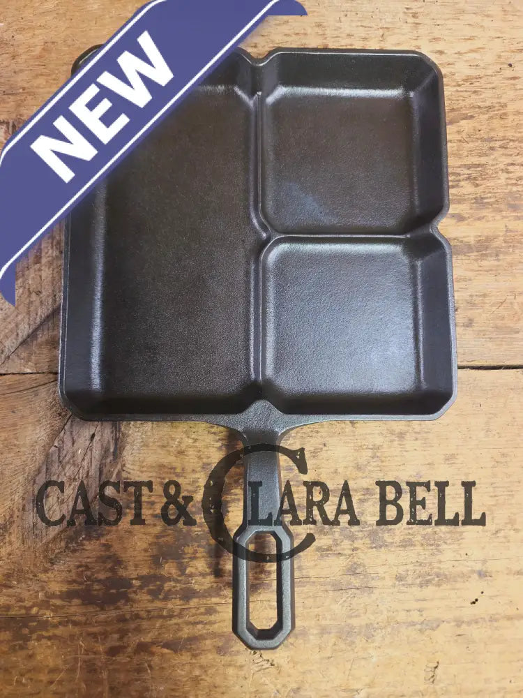 A customer favorite! Unique Griswold Cast Iron Colonial Breakfast Skillet! P/N 666 C. Great for bacon and eggs! Skillet