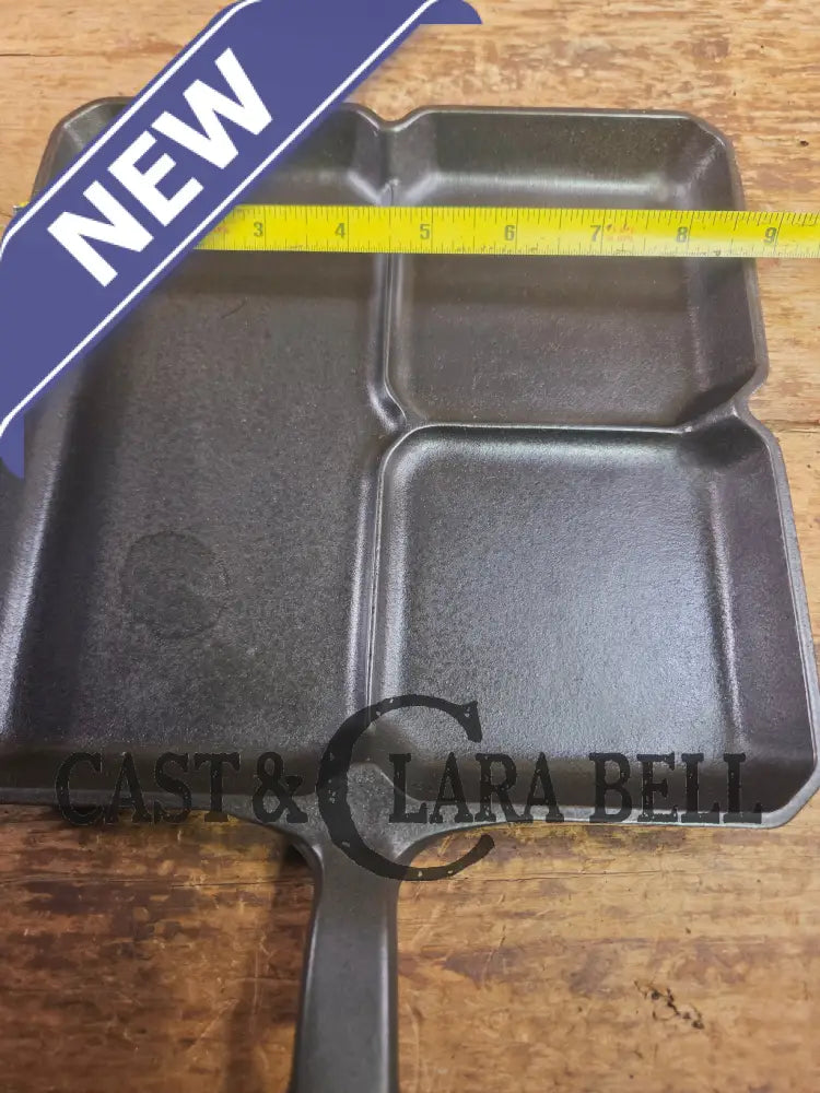 A customer favorite! Unique Griswold Cast Iron Colonial Breakfast Skillet! P/N 666 C. Great for bacon and eggs! Skillet