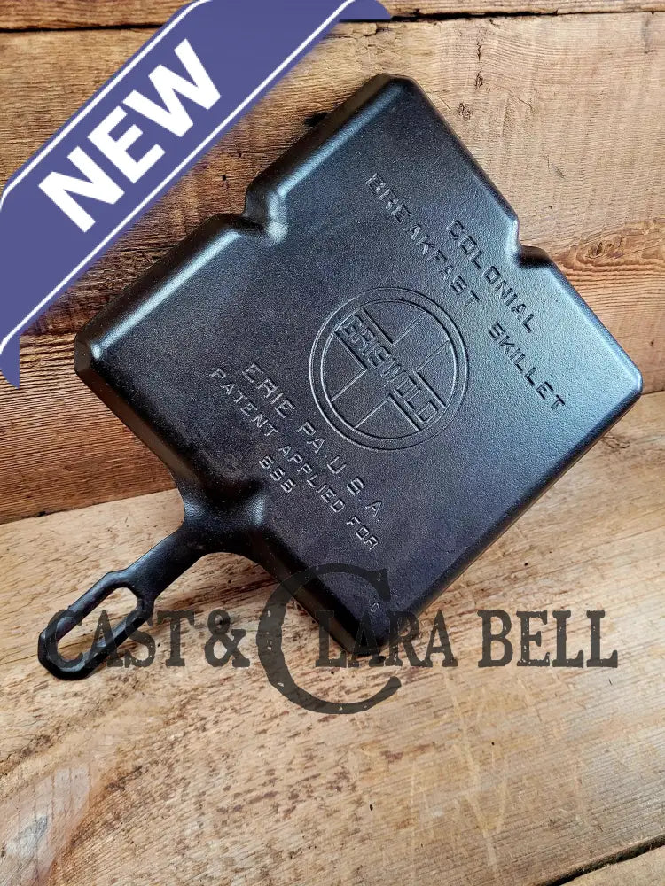 A Customer Favorite! Unique Griswold Cast Iron Colonial Breakfast Skillet! P/N 666 C. Great For