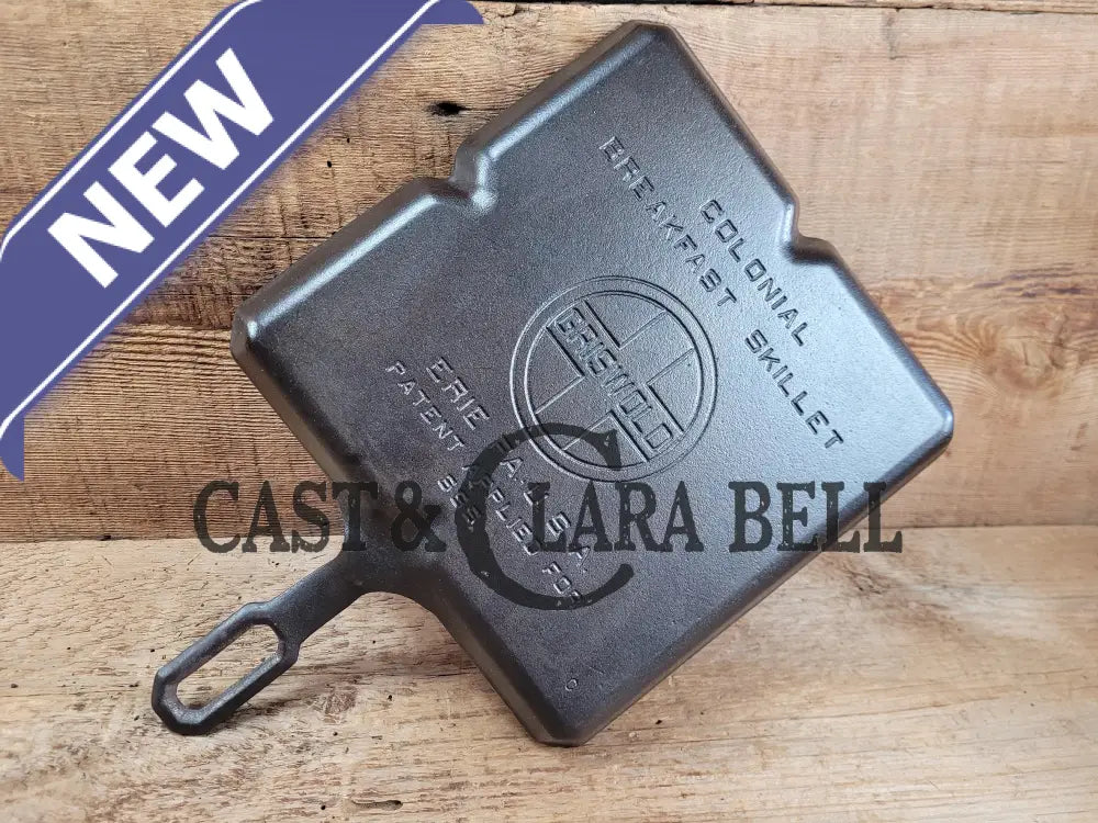 A Customer Favorite! Unique Griswold Cast Iron Colonial Breakfast Skillet! P/N 666 C. Great For