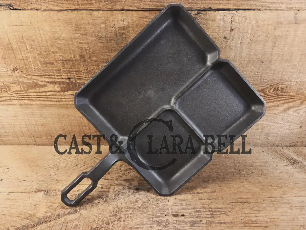 A customer favorite! Unique Griswold Cast Iron Colonial Breakfast Skillet! P/N 666. Great for bacon and eggs! Skillet