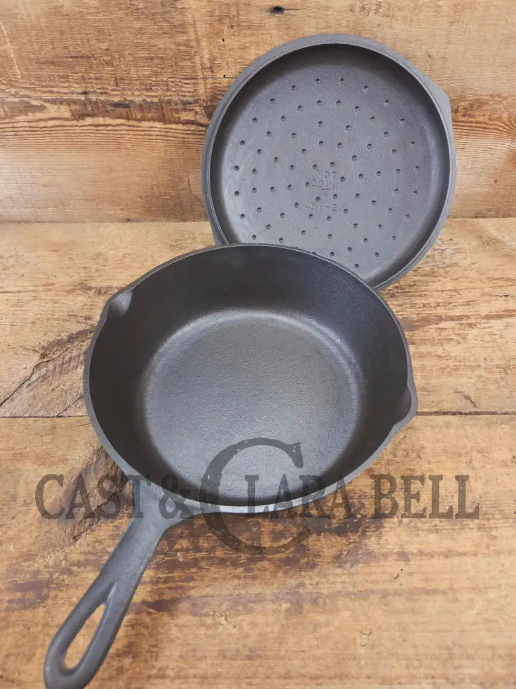 A Southern Classic! Matching BSR #7 Century Series cast iron Chicken Fryer AND Lid! Great for fried chicken or soups!