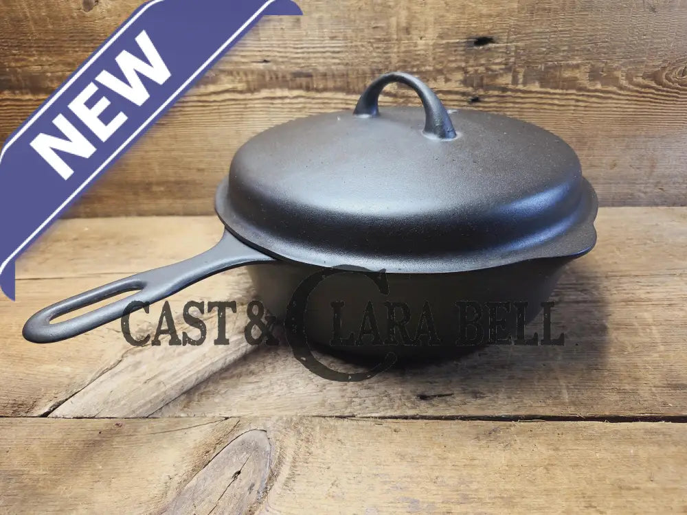 Absolutely gorgeous. 1930’s Griswold’s Iron Mountain #8 Chicken Pan with Matching Lid Deep Skillet 1034/1035. Amazing