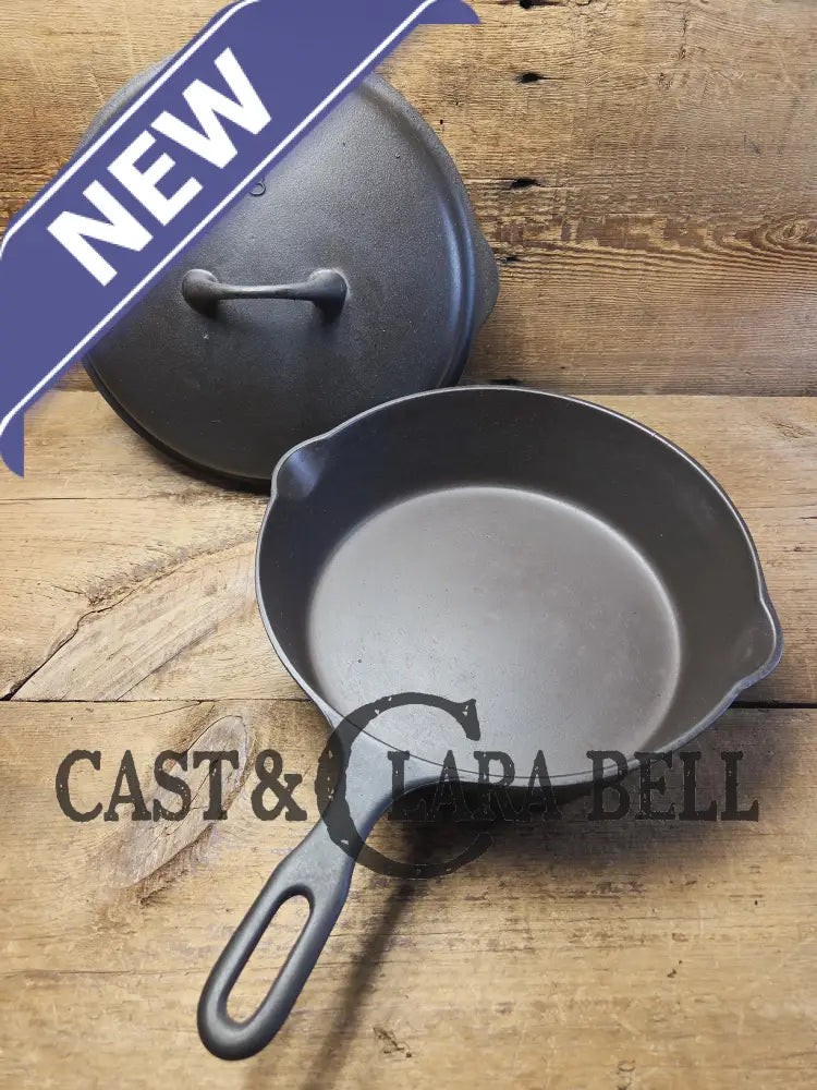 Absolutely gorgeous. 1930’s Griswold’s Iron Mountain #8 Chicken Pan with Matching Lid Deep Skillet 1034/1035. Amazing