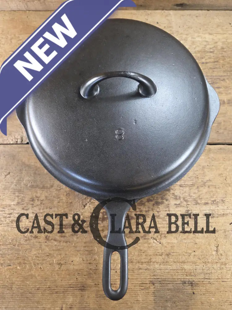 Absolutely gorgeous. 1930’s Griswold’s Iron Mountain #8 Chicken Pan with Matching Lid Deep Skillet 1034 B/1035. Amazing