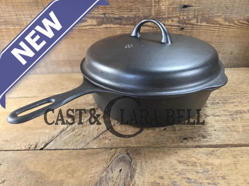 Absolutely gorgeous. 1930’s Griswold’s Iron Mountain #8 Chicken Pan with Matching Lid Deep Skillet 1034 B/1035. Amazing