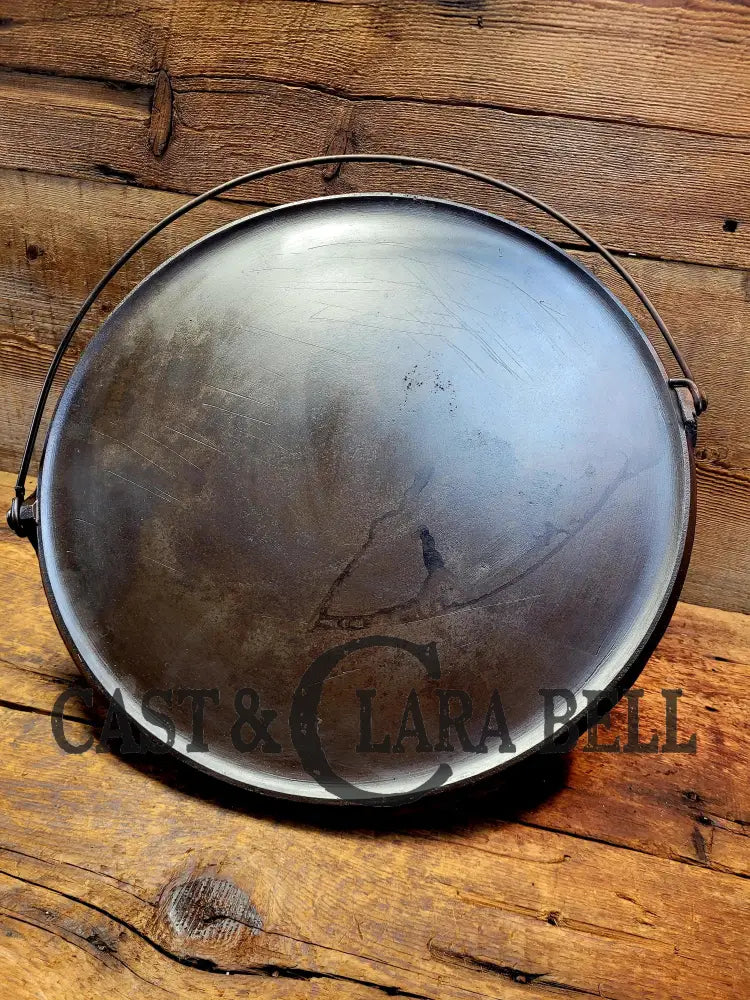 Amazing! 1920βS Huge Hard To Find #16 Griswold Large Block Logo Griddle With Bail! You Donβt