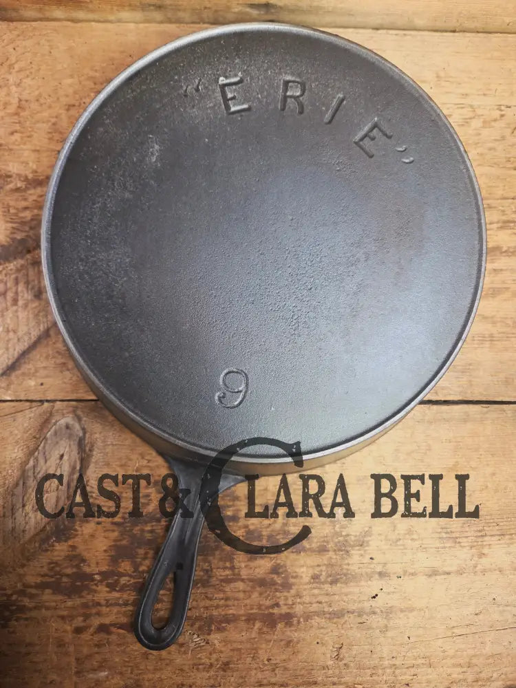 Amazing and Rare! 2nd Series Erie (1895) #9 Deep Cast Iron Skillet. What a cool skillet! Skillet
