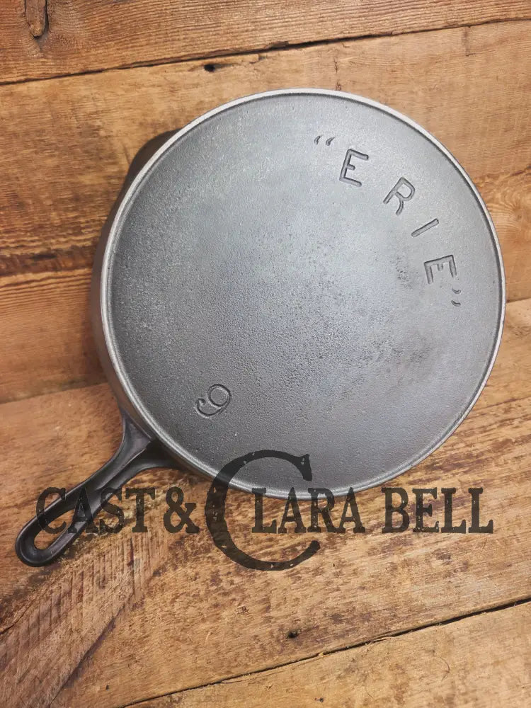 Amazing and Rare! 2nd Series Erie (1895) #9 Deep Cast Iron Skillet. What a cool skillet! Skillet