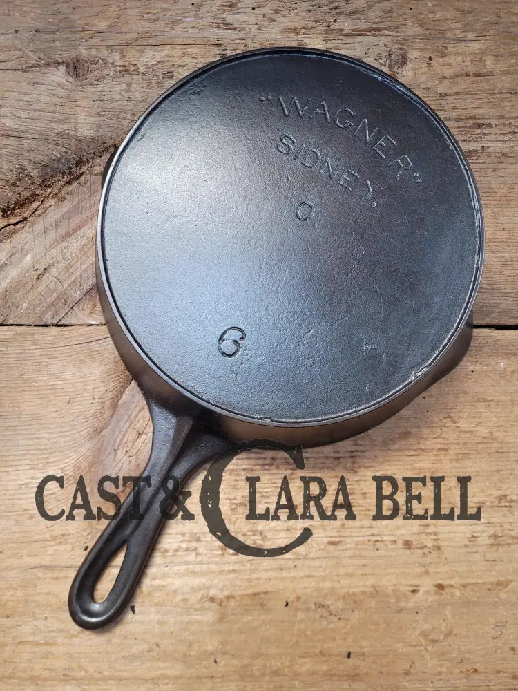 Amazing Chef’s Saute Skillet! 1920’S ’Arc Straight’ Wagner Sidney O #6 Skillet With Heat
