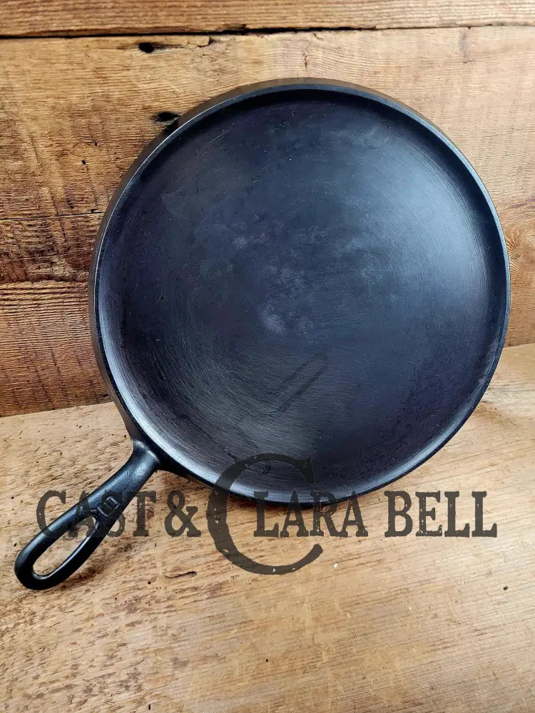 Amazing Piece Of American History. 1920’S Griswold #9 Round Griddle With Large Block Logo 609.
