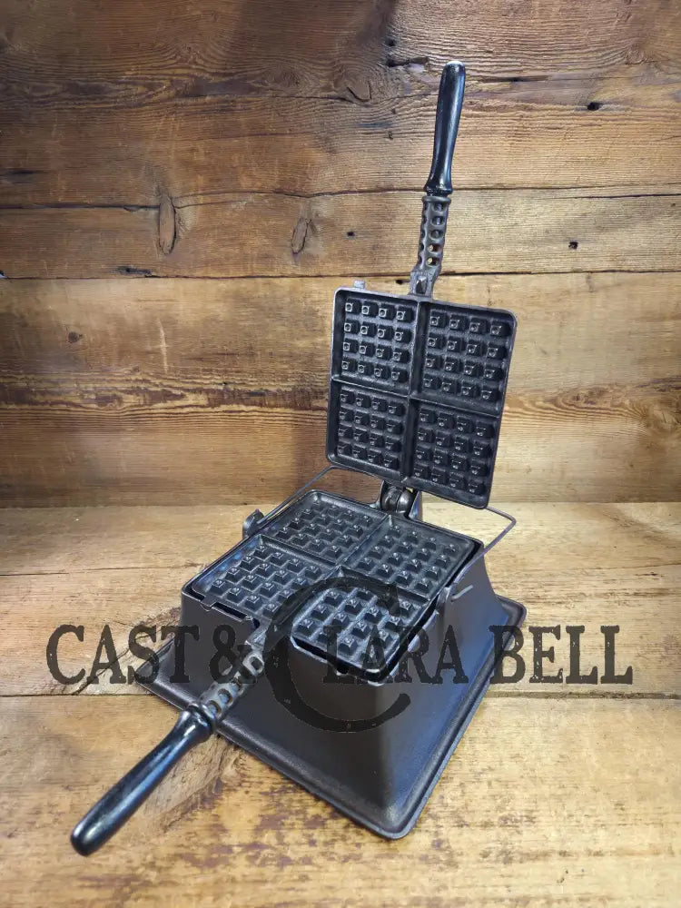 An absolute favorite! 1910’s Era HTF 1920’s Griswold #11 Square Waffle Iron w/ Raised Letter New American Logo. Raised