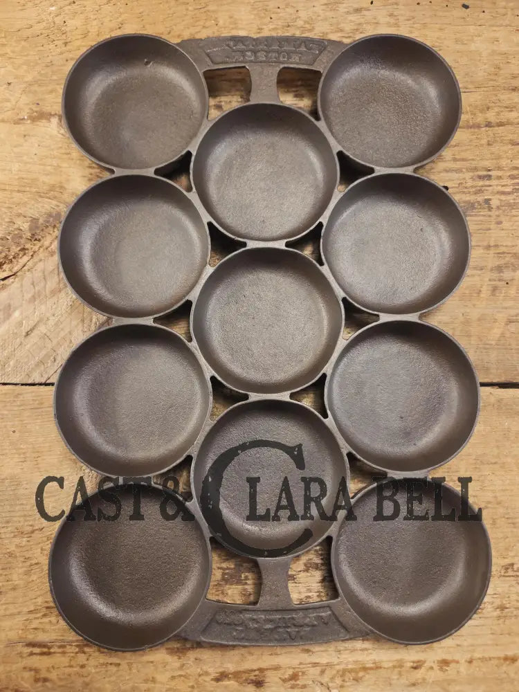 Authentic Nathaniel Waterman Gem Pan perfect for biscuits and breads! Restored and Ready to Use! SC24