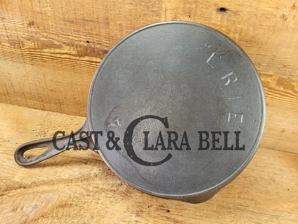 Awesome! 1890βS Griswold Erie 2Nd Series #7 Skillet With Heat Ring And Makerβs Mark Shield!