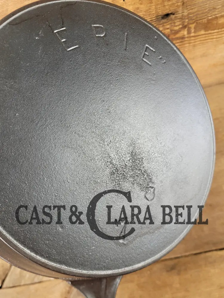 Awesome! 1890βS Griswold Erie 2Nd Series #7 Skillet With Heat Ring And Makerβs Mark Shield!