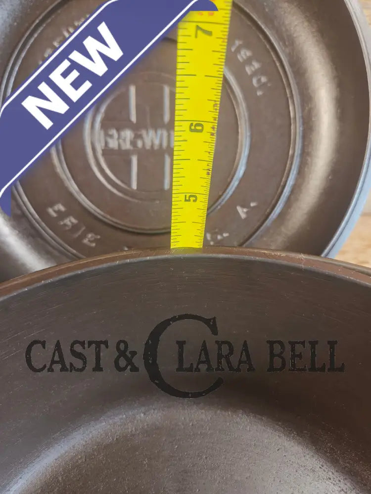 Awesome! 1920’s Griswold #8 Tite-Top Cast Iron Dutch Oven 833 A and high dome matching Griswold Lid 2551 - Dutch Ovens