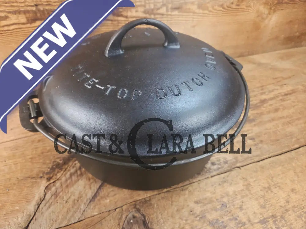 Awesome! 1920โs Griswold #8 Tite-Top Cast Iron Dutch Oven 833 F and high dome matching Griswold Lid 2551 Dutch Ovens