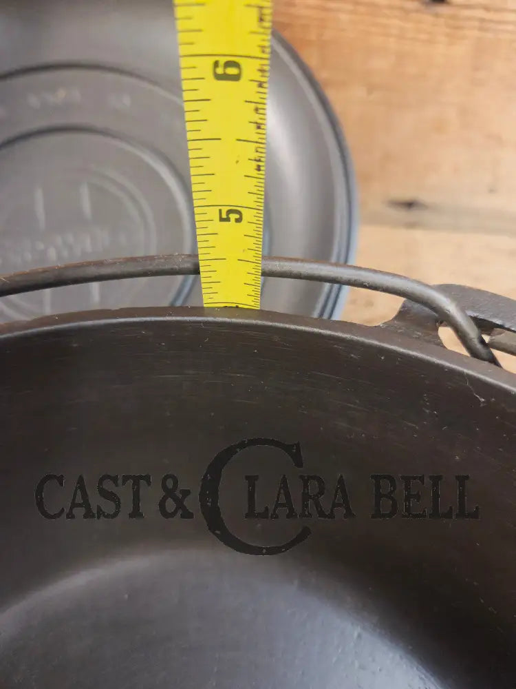 Awesome! 1920’s Griswold #8 Tite-Top Cast Iron Dutch Oven 833 F and high dome matching Griswold Lid 2551 Dutch Ovens