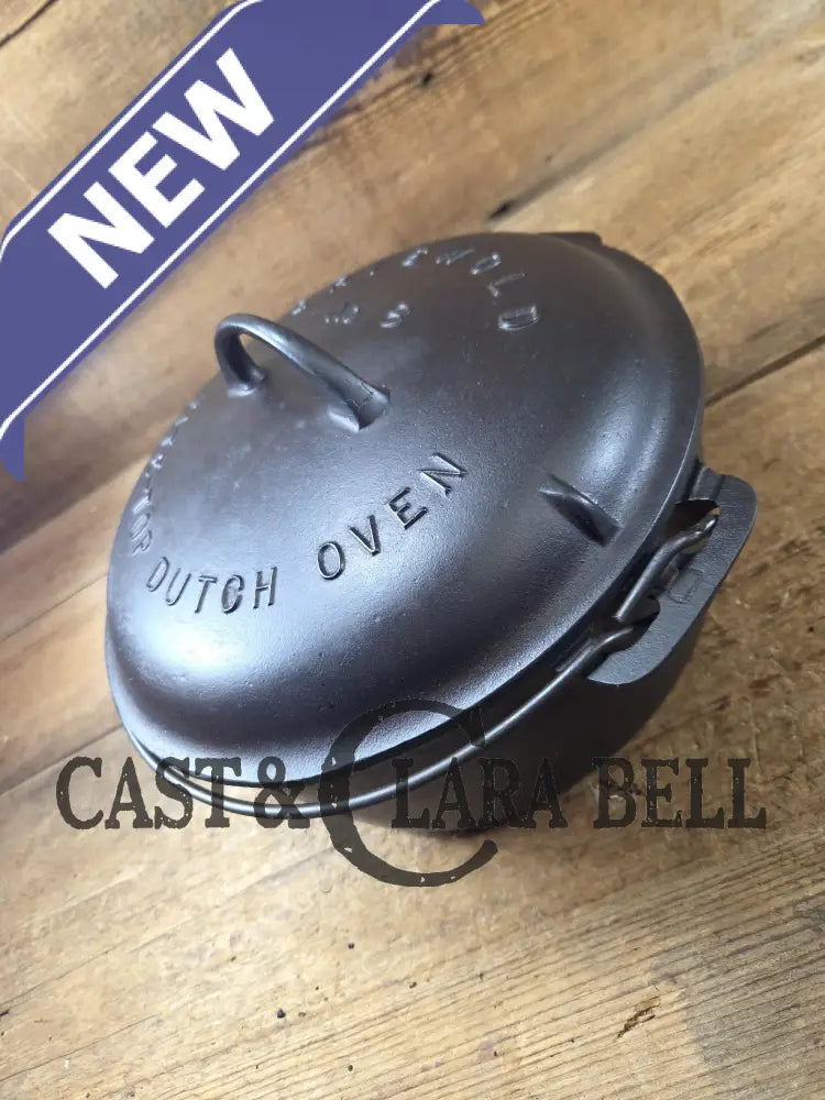 Awesome! 1920’s Griswold #8 Tite-Top Cast Iron Dutch Oven 833 F and high dome matching Griswold Lid 2551. Skillet