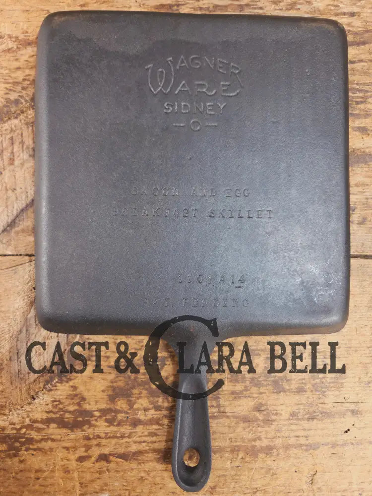 Awesome. 1930βs Era Wagner Ware Bacon and Egg Cast Iron Breakfast Skillet 1101 A14. Great gift idea! Skillet