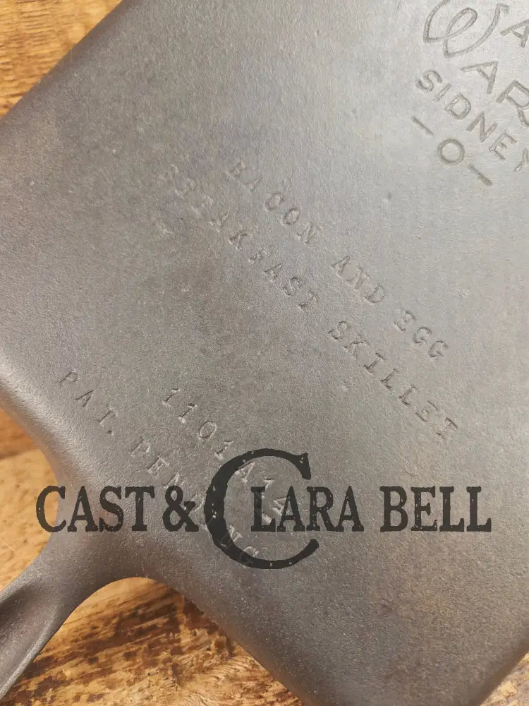 Awesome. 1930βs Era Wagner Ware Bacon and Egg Cast Iron Breakfast Skillet 1101 A14. Great gift idea! Skillet
